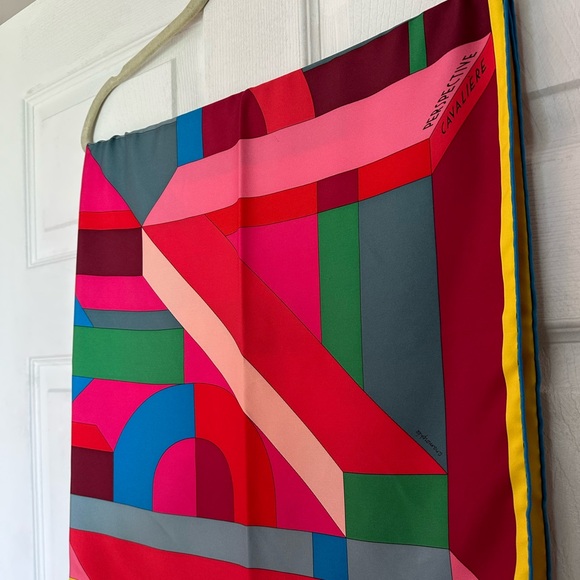 Hermes Carré 90 “Perspective Cavalière” silk scarf - Picture 5 of 12